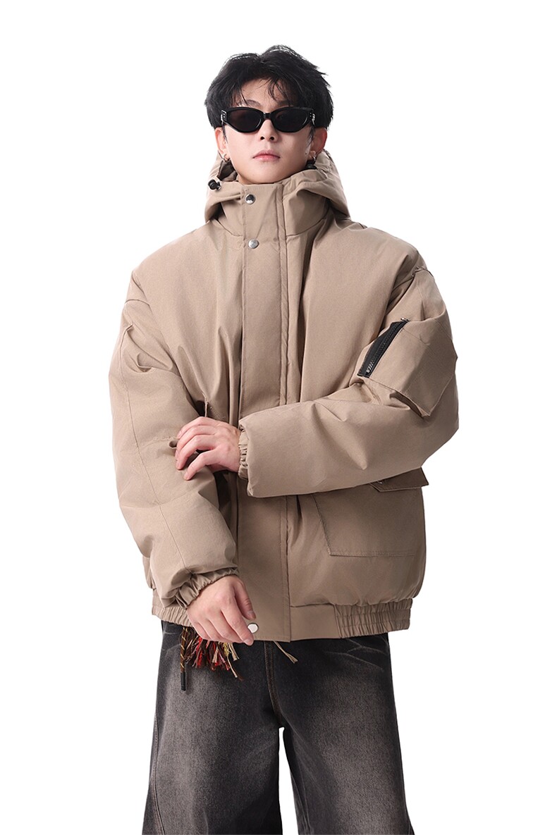 棉服男冬季新款港风宽松连帽棉衣MF9006-P90,男装棉衣,星座214-3