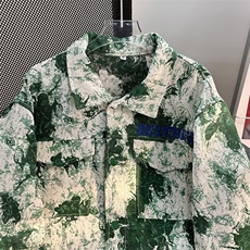 美式秋冬款潮牌提花刺绣工艺翻领夹克男士宽松休闲情侣工装外套，男装夹克，星座1013