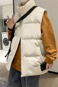 2021复古棉马甲男冬季外穿潮牌羽绒棉马夹无袖外套A   W2304-P45图片