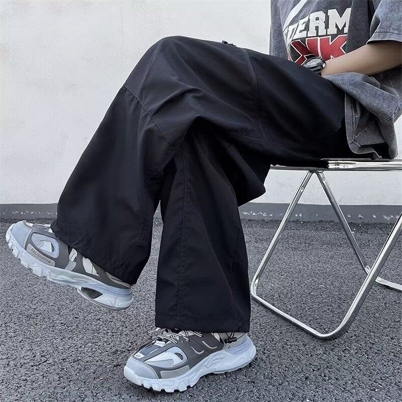 休闲裤休闲裤潮流夏季时尚潮牌潮长裤宽松型日系气质男KK125-P40,男装休闲裤,星座911-3