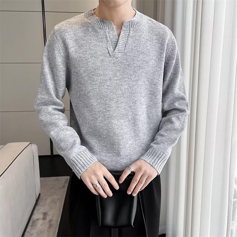 秋冬男小V领毛衣宽松打底针织衫外套M565P55,男装针织衫/毛衣,星座1013-1