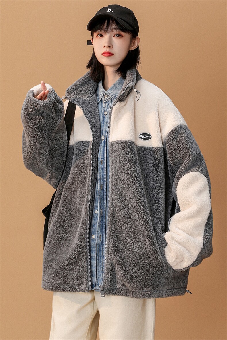 冬装学生加绒加厚棉衣潮羊羔绒休闲宽松外套男女910-P105控价138,男装棉衣,电商A441-1