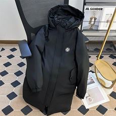 中长款棉衣男女生冬宽松加厚连帽过膝羽绒棉服外套TT541P106，男装棉衣，星座1013-5