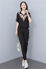 现货夏天休闲运动套装女夏季新款女装气质显瘦时髦小个子两件套，女装套装/套裙，琦鑫阁（原依鑫阁）