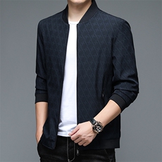 BJ21575钱塘2020-2中年男士春秋薄款商务休闲夹克外套P63，男装夹克，钱塘207-2