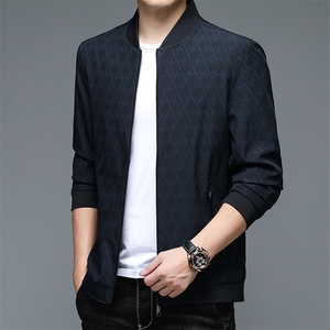 BJ21575钱塘2020-2中年男士春秋薄款商务休闲夹克外套P63图片