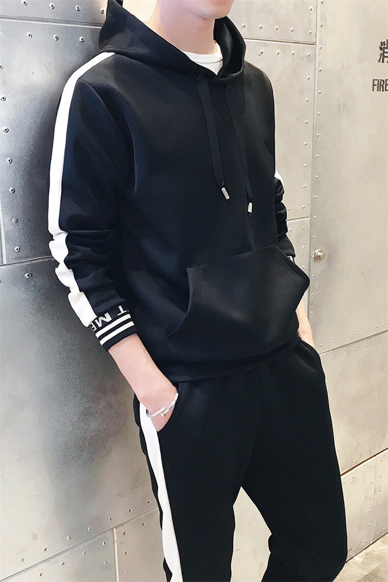 有报告潮流两件套运动服套装男士外套春季卫衣DS53T,男装卫衣,电商A102