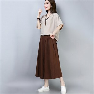 2021年夏季新款韩版休闲套装女洋气减龄两件套装阔腿裤子女图片