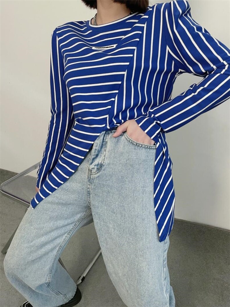 条纹撞色打底衫，其它，YSQ Boomboom