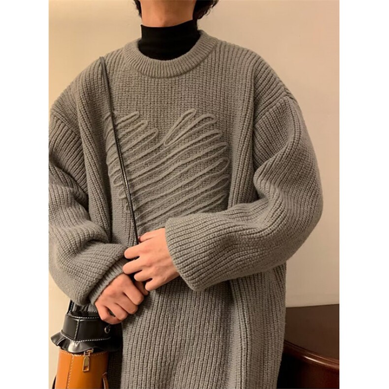方块分割提花拼接毛衣通勤线衫休闲针织衫2025冬季品M7004,男装针织衫/毛衣,星座1116A（原606A-3）