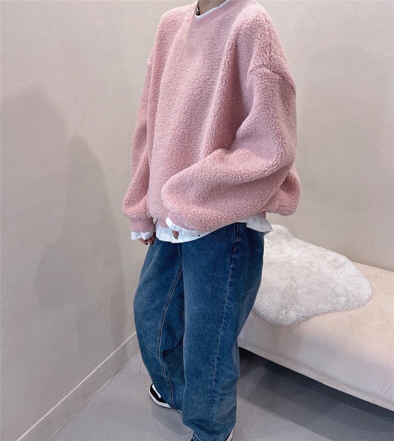 新款加绒卫衣，女装卫衣/绒衫，韩流星