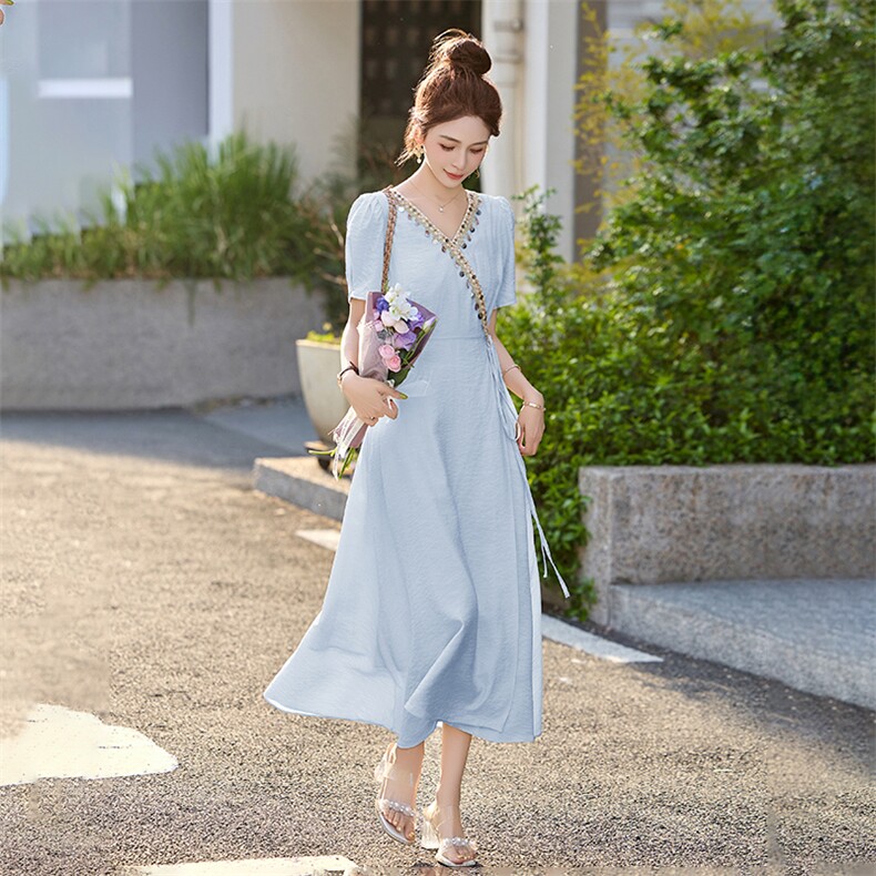 2025夏季超好看连衣裙新款现货,女装连衣裙,丽莎妳雅