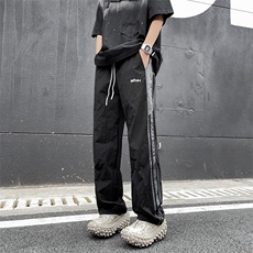 2024夏季新款宽松条纹直筒长裤潮牌百搭休闲裤男现货K7965-P38，男装休闲裤，星座512-3