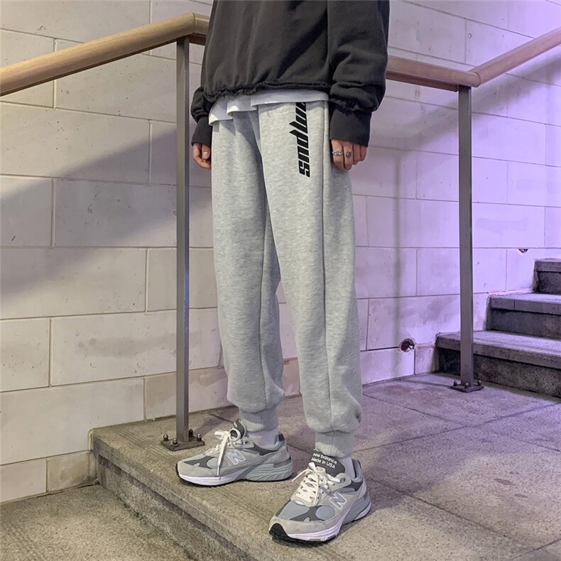 @冬季新品加绒束脚卫裤筒运动休闲裤男C22/P50限69,男装休闲裤,电商B350