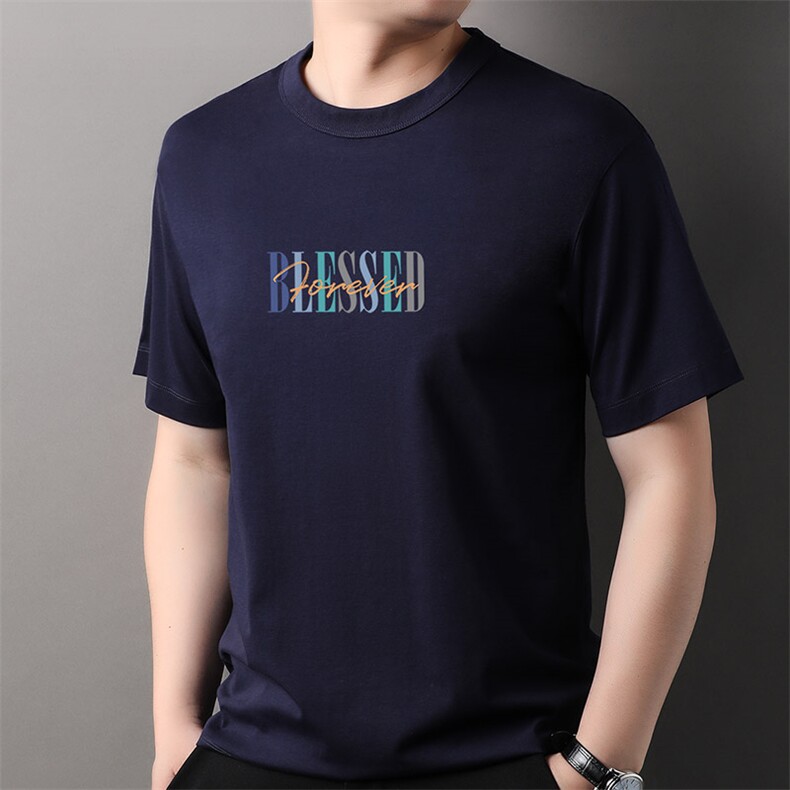 F82350钱塘2020-1新款百搭简约中青年时尚休闲男士短袖T恤P35,男装T恤,钱塘207-1