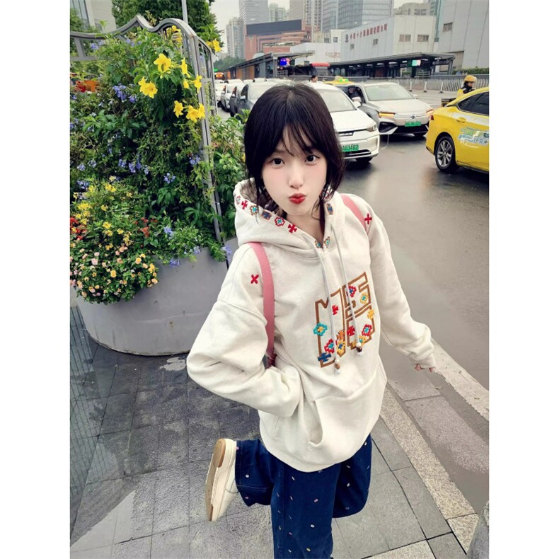 5301-P58原版做工/刺绣魔术贴/后包连帽款卫衣薄款，女装卫衣/绒衫，星座617A-2