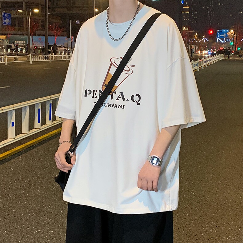 港风敏电商A088-DT8064-TP20100夏款宽松短袖T恤控35,男装T恤,电商A088