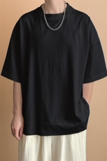 现货-质感短袖T恤男纯色宽松休闲半袖体恤潮牌A351-AT2452-P45，男装T恤，电商A351