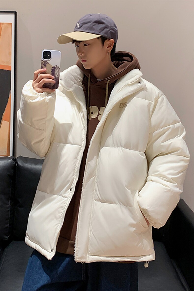 港风双面穿2025冬装棉衣男女棉服宽松棉袄面包服冬装P100控148,男装棉衣,星座207