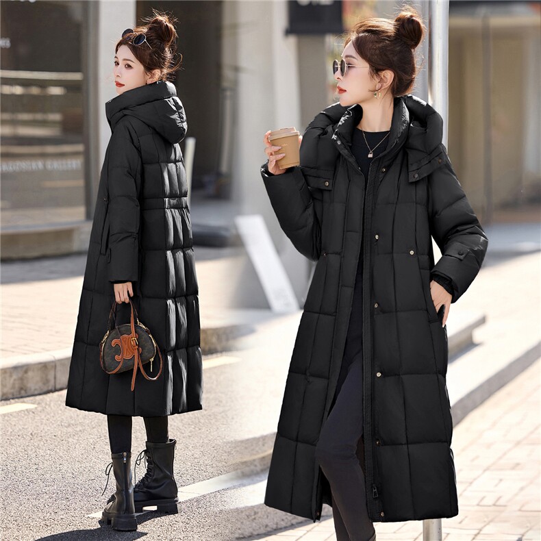 现货2025年冬季中长款白鸭绒厚款,女装羽绒服,琦鑫阁（原依鑫阁）