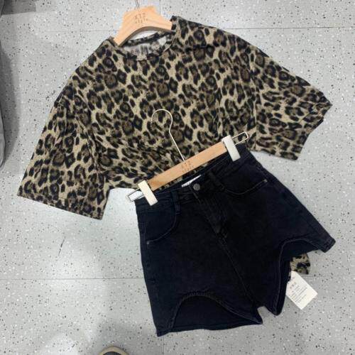 豹纹t，女装，XTZ style