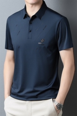 2026年夏季男士新款翻领中青年T恤男短袖商务休闲体恤QY8202-P57，男装T恤，星座1105-3