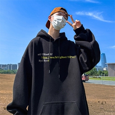 抖音得物供货可提供视频春装重磅美式宽松连帽卫衣DL2451，男装卫衣，电商A486-1