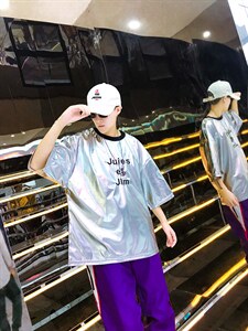 大货足 2019开学季夜店表演hiphop舞台表演出T恤团队KK117 特P35图片