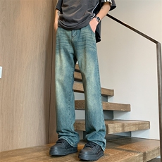 现货~~美式水洗男女同款微辣牛仔裤3BK430-P45控68，男装牛仔裤，星座515