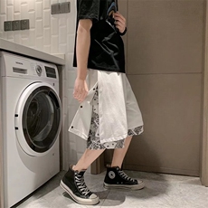 男夏季潮流时尚休闲短裤排扣假两件短裤K218P25，男装休闲裤，星座1116-2