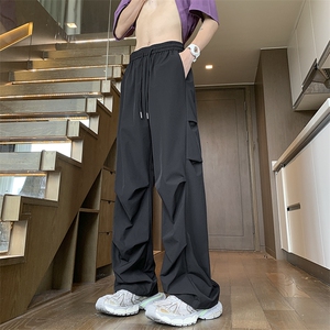 夏季新款速干打褶冰丝伞兵裤M~4XL XZ604-KG78-特P30控58图片