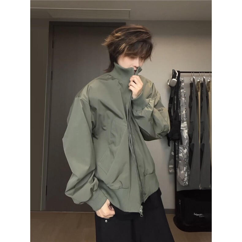 美式飞行夹克男春季短款外套高级感痞帅户外运动冲锋衣LM4233-P55,男装夹克,星座1008