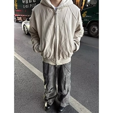 男时尚休闲短款夹克冬季新款宽松百搭纯色外套JM66-P105，男装夹克，星座208-5