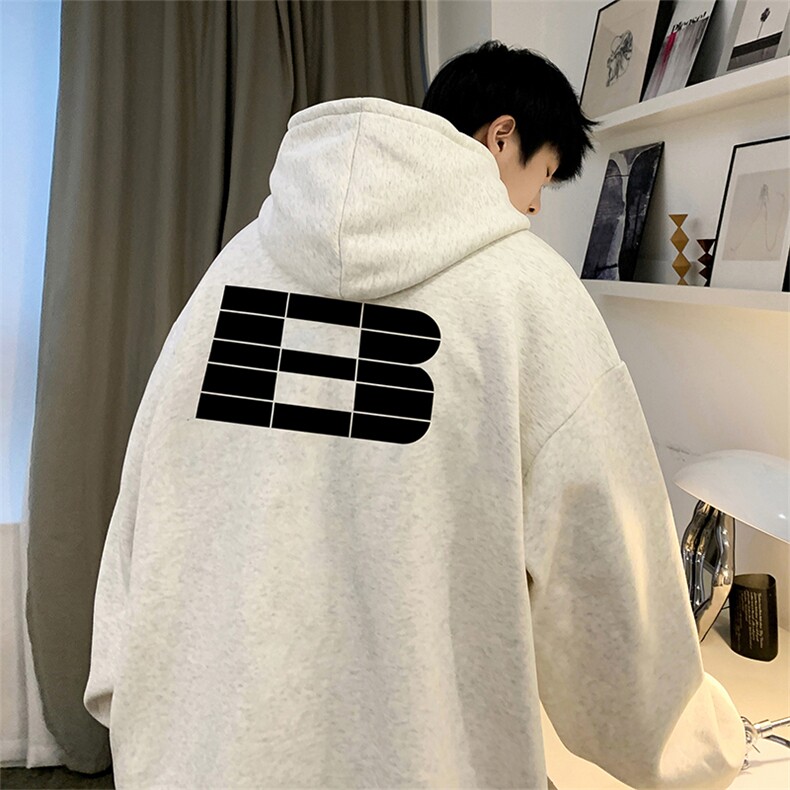 抖音得物供货可提供视频秋冬重磅美式宽松连帽卫衣DL1907，男装卫衣，电商A486