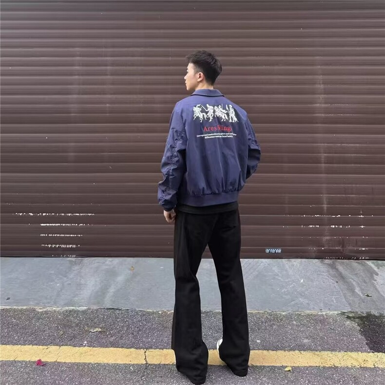 1506/QV900/P56春秋痞帅外套男ins高街潮牌港风日系潮流宽松夹克,男装夹克,星座1506