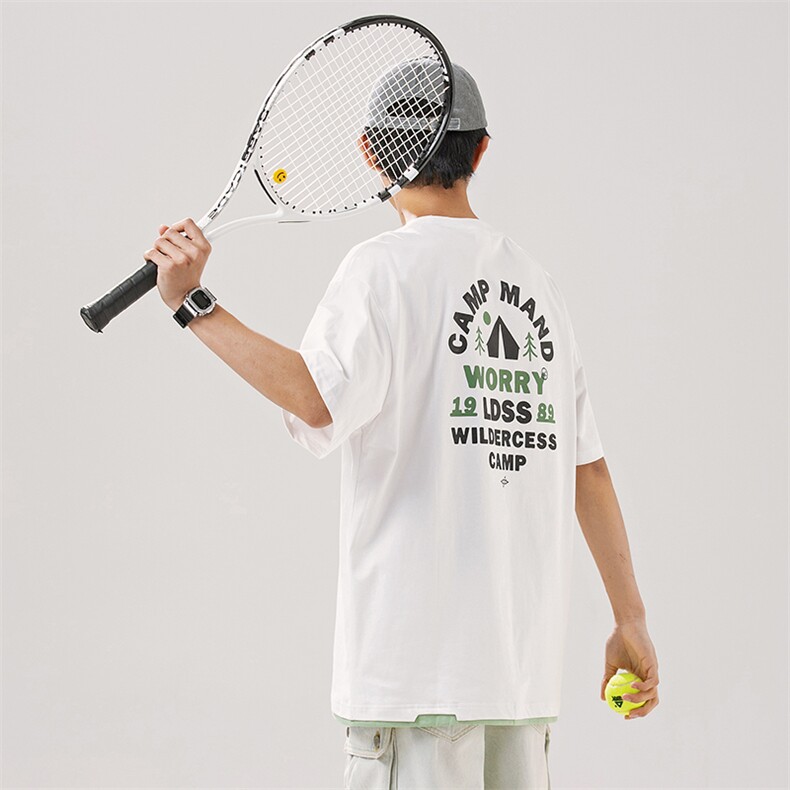 2024夏季新款男装日系潮牌纯棉印花圆领宽松短袖休闲T恤T926-F44,男装T恤,电商A101（原外27）