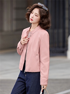 2026年春季新款现货时尚潮流皮衣外套机车服女装图片