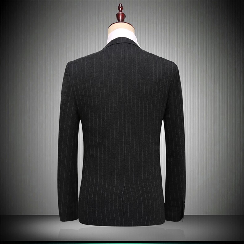 2021秋冬款西装套装条纹两件套职业套装工作服男装816-P215,男装西服套装,电商D225