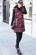 长袖中长款纯色连帽时尚棉服2020年冬季潮流简约个性，女装棉衣/棉服，凯瑟曼