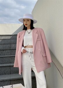 现货 百搭纯色新款西装图片