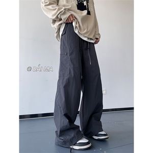 06秋季新款多口袋工装裤百搭显瘦降落伞兵裤子XZ211-1-K2348-P60图片