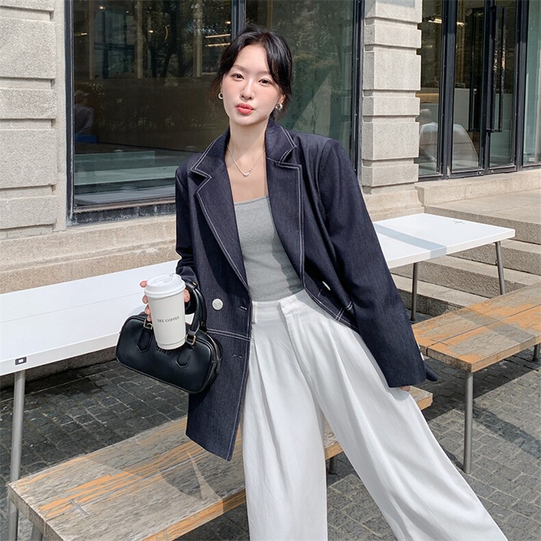 大货已出2026年春季新款外套5023牛仔西装P175K278,女装短外套,2C280