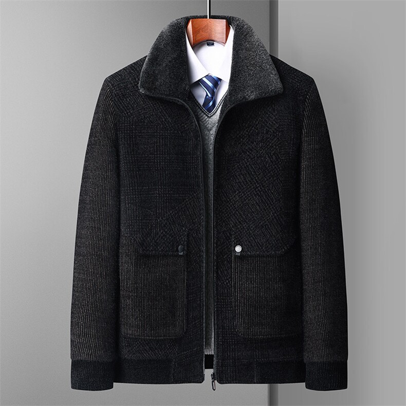 2023新款男士雪尼尔加棉加厚外套男装休闲中年衣服BDY820-P175,男装棉衣,星座1105-3