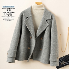 双面呢羊毛大衣女新款2025新款高级感羊毛毛呢子外套女，女装双面呢大衣，优远毛呢大衣