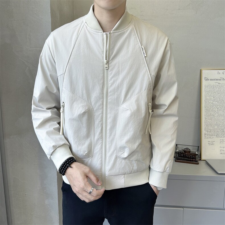 1809P95棒球领拉条夹克外套,男装夹克,星座414（原B263）