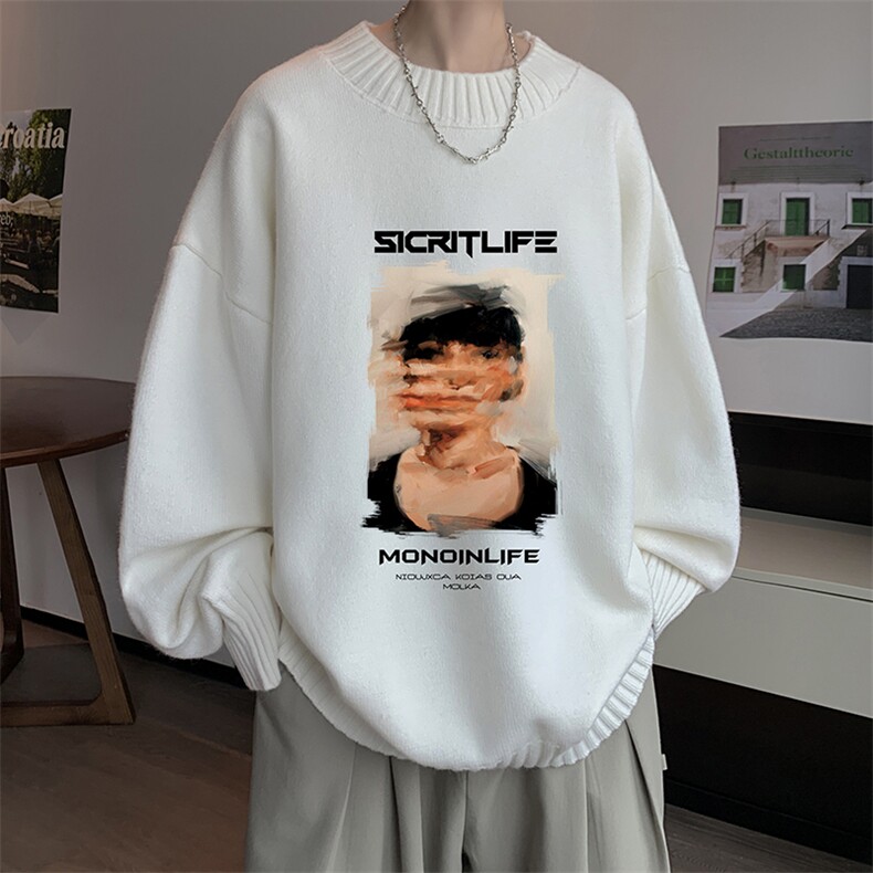 半高领毛衣男士大码针织衫男毛线衣男M18213-P45加绒款-P65,男装针织衫/毛衣,电商A040