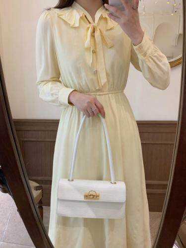 独屿2021春新款连衣裙，女装连衣裙，独屿