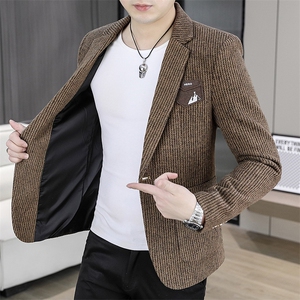 507A-X506-P80 2025春装时尚青年小西装休闲西服外套图片