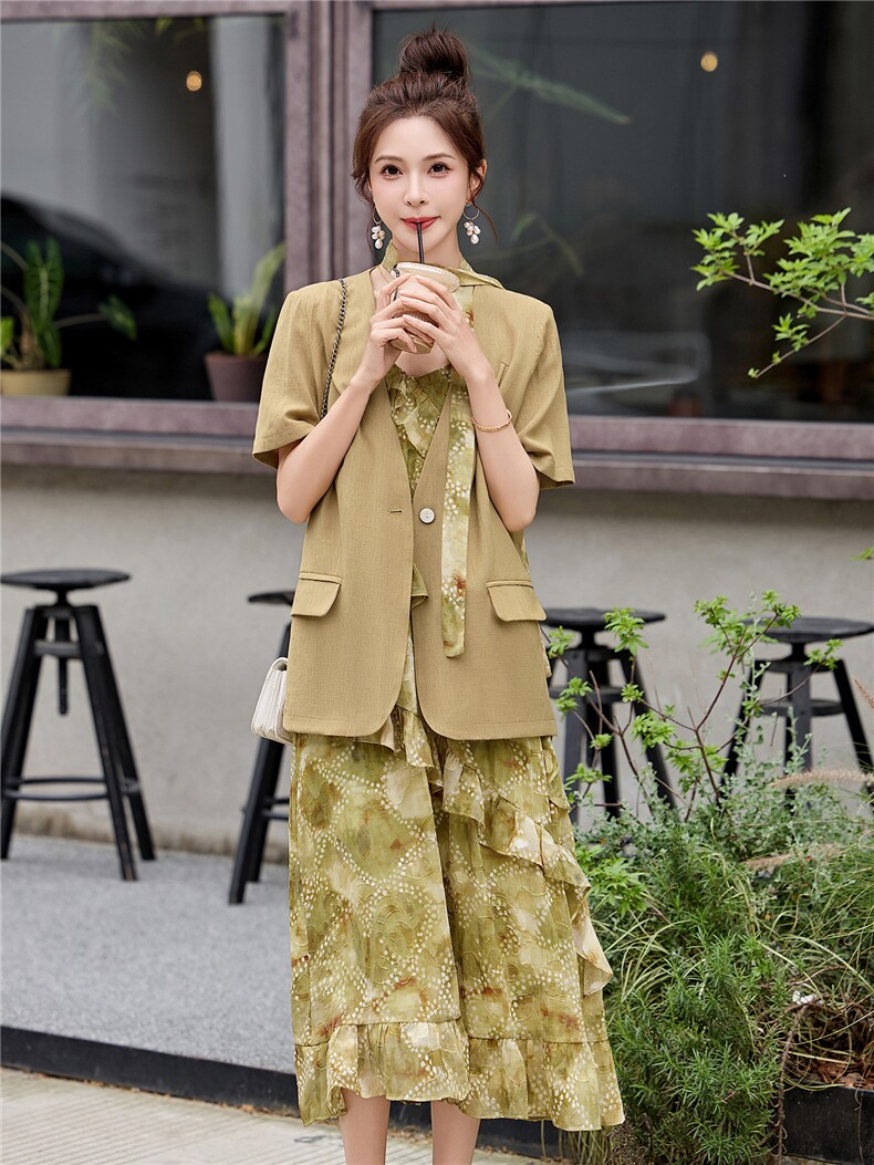 2026年夏季女两件套休闲风,女装套装/套裙,艾尚靓装
