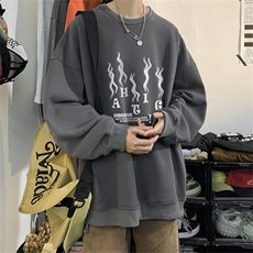 特P25控48秋冬新款男士圆领卫衣宽松休闲日常百搭上衣WQ2426，男装卫衣，电商B370